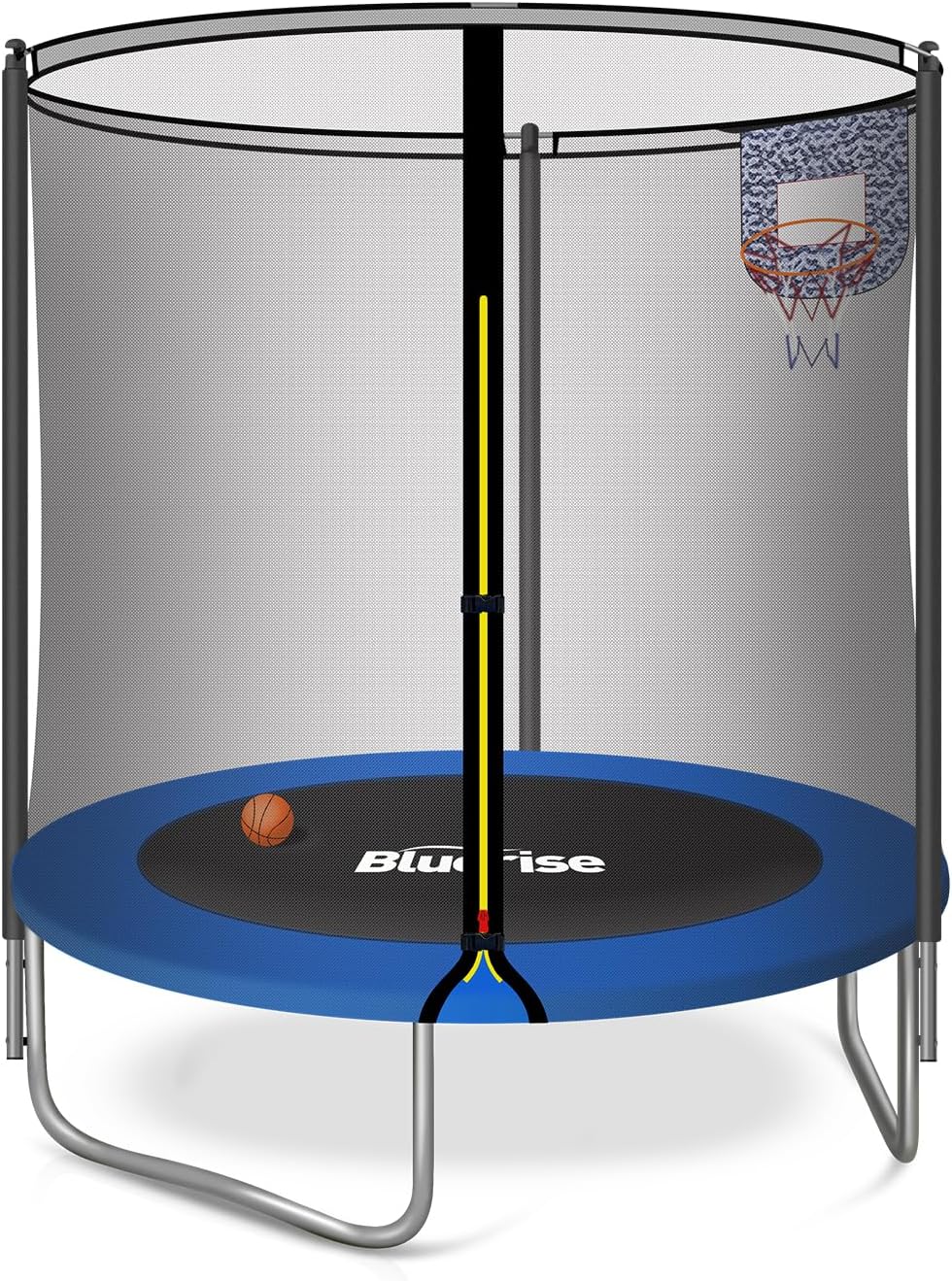 Kids Indoor Outdoor Trampoline - Dark Blue 55IN 6FT Toddler Trampoline