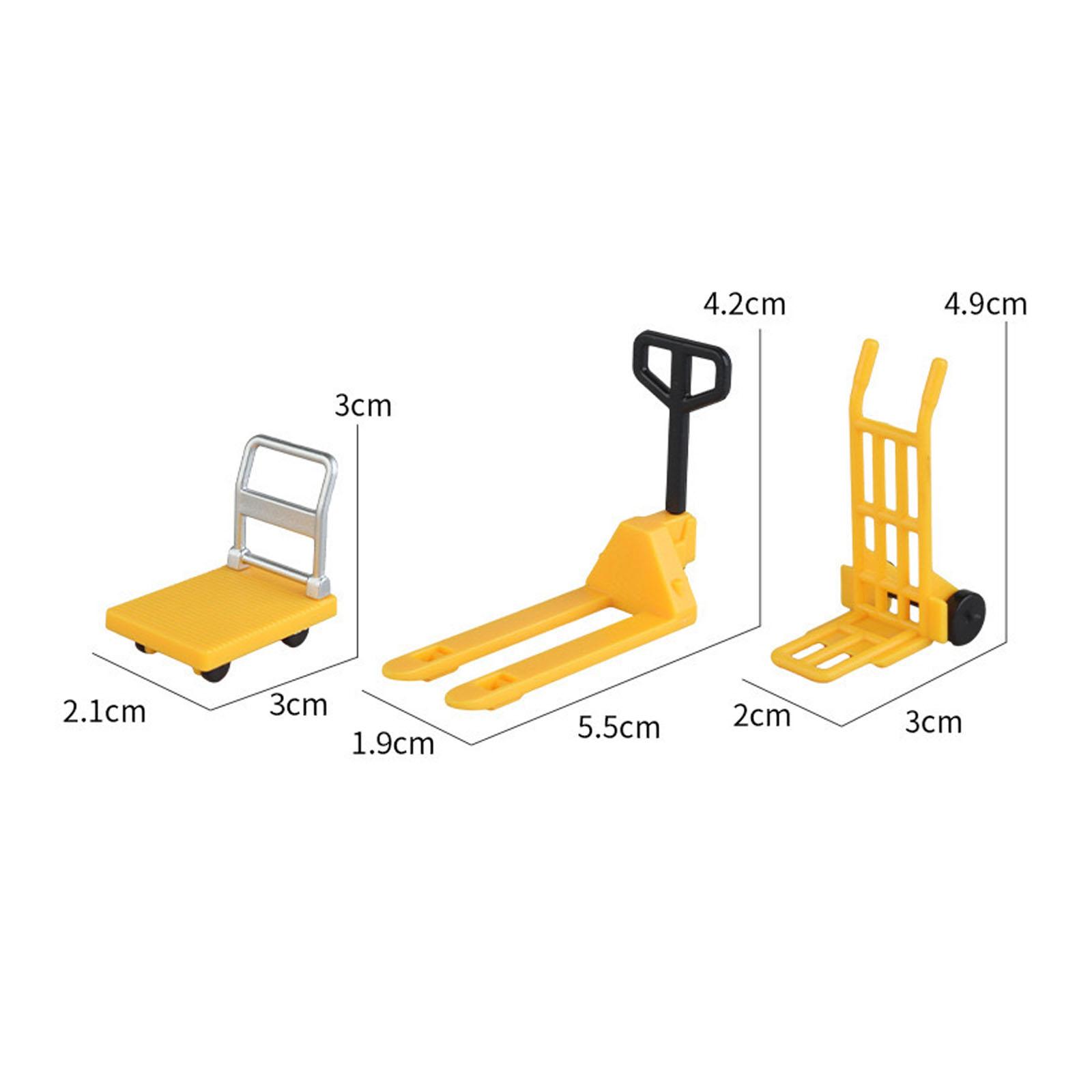 Kids Outdoor Doll House - Dollhouse Traffic Toys Miniature Pushcart Forklift
