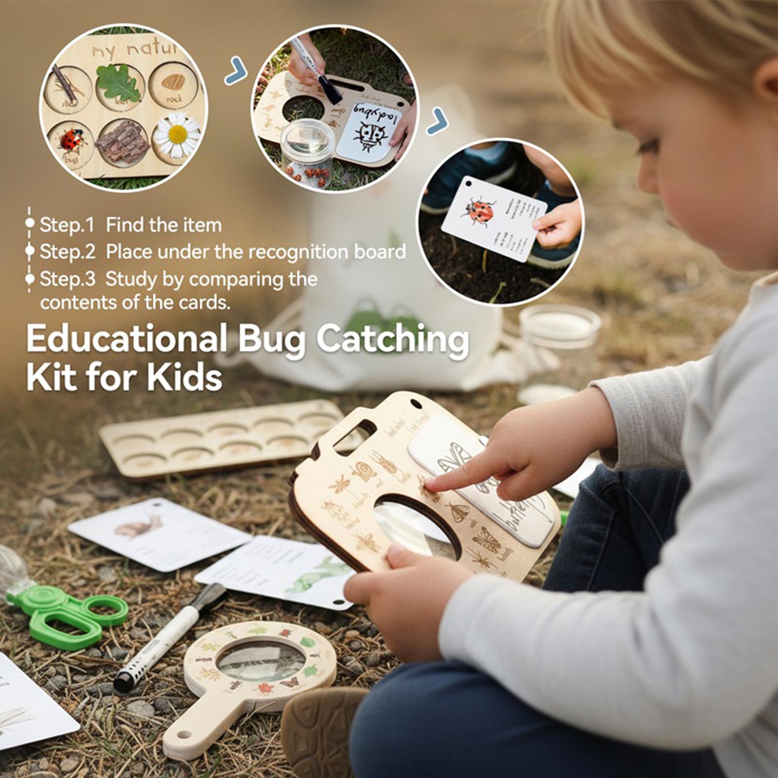 Kids Outdoor Adventure Kit - Kids Adventure Kit Plant Microscope Game