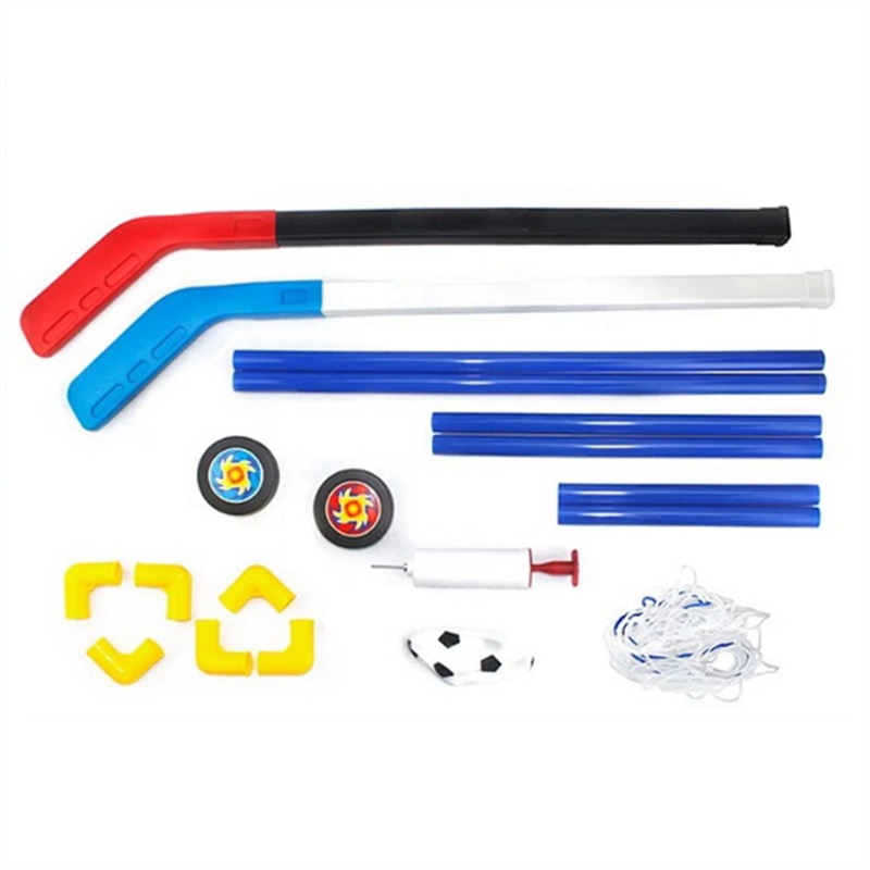 Kids Outdoor Hockey Set - DIY Soccer Net Gate Mini Outdoor