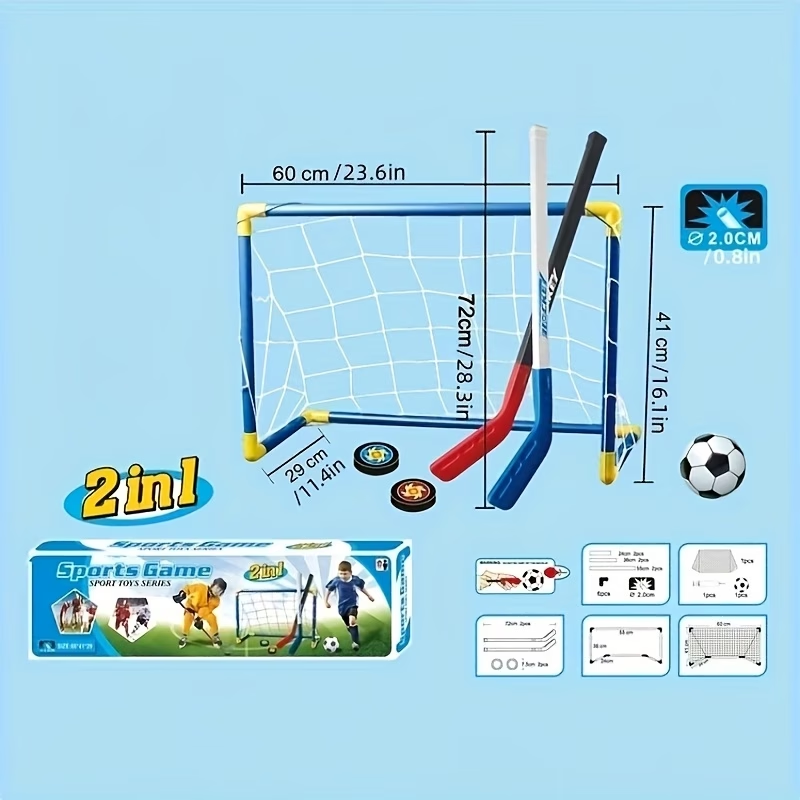 2 in 1 Kids Hockey & Soccer Go - đánh giá và giá Kids Outdoor Hockey Set
