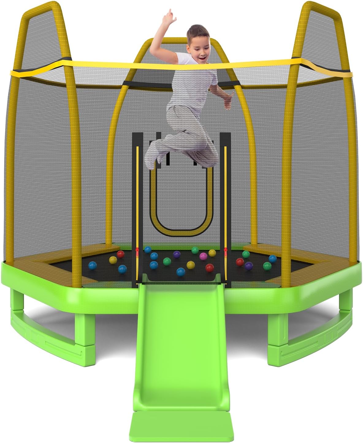 Trampoline for Kids, 7FT Tramp - đánh giá và giá Kids Indoor Outdoor Trampoline
