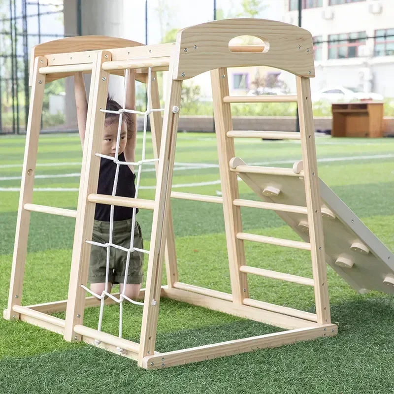 Wooden Climbing Frame Playgrou - đánh giá và giá Kids Outdoor Wooden Climbing Frame