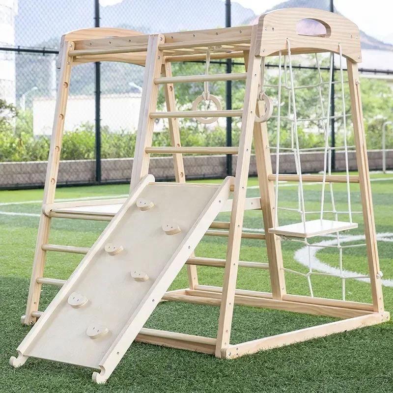 Wooden Climbing Frame Playgrou - đánh giá và giá Kids Outdoor Wooden Climbing Frame