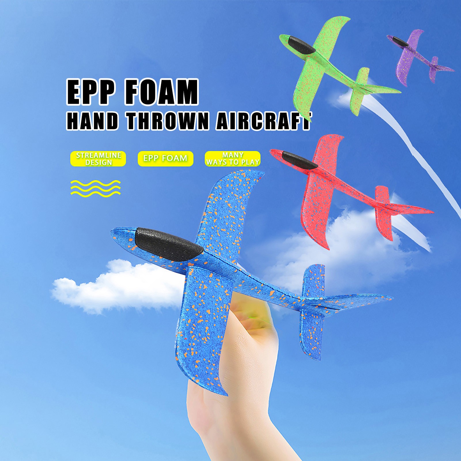 Large Foam Plane Glider Hand T - đánh giá và giá Kids Outdoor Easter Gifts