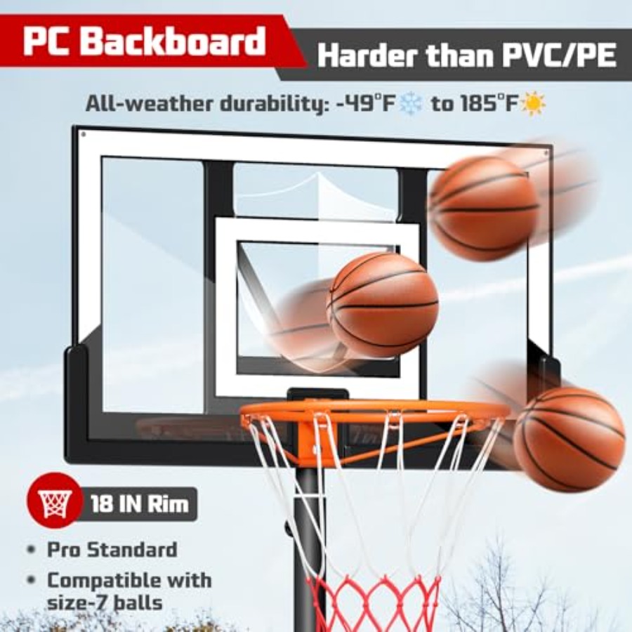 Outdoor basketball hoop 10FT w - đánh giá và giá Kids Outdoor Basketball