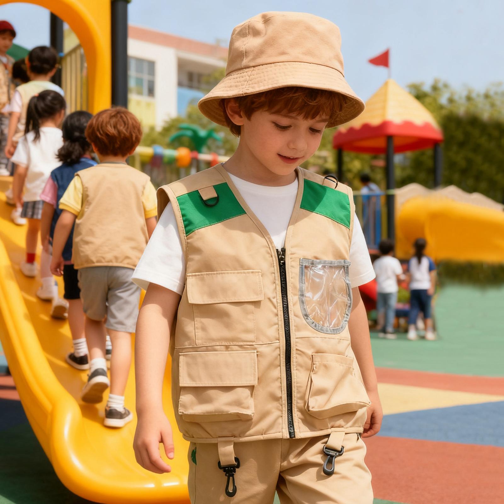 Kids Explorer hat and vest Cos - đánh giá và giá Kids Outdoor Adventure Kit