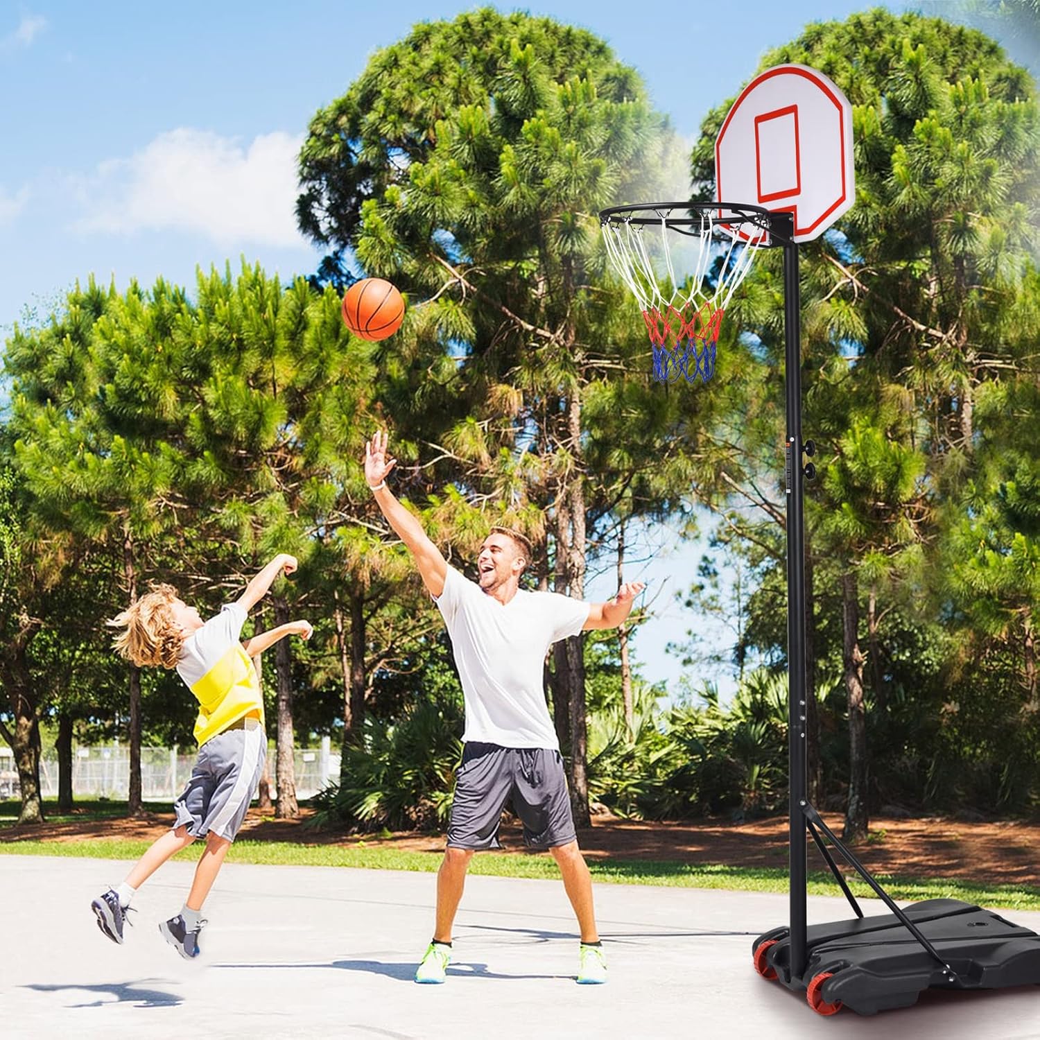 Portable Basketball Hoop with  - đánh giá và giá Kids Outdoor Basketball