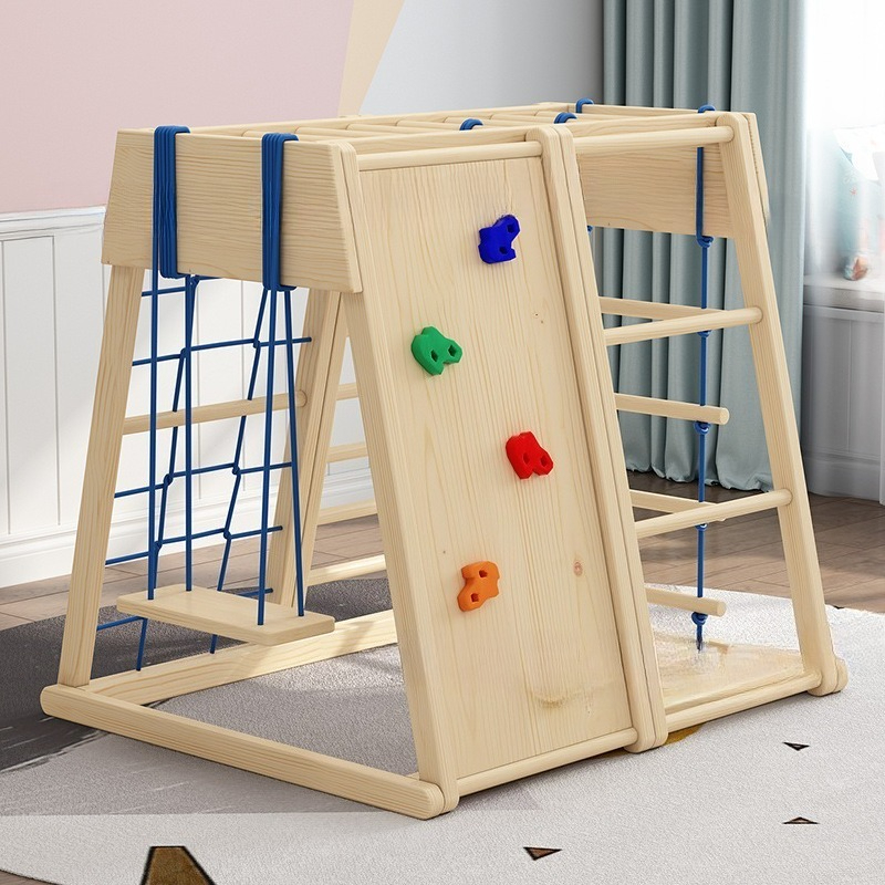 Wooden Climbing Frame with Sli - đánh giá và giá Kids Outdoor Wooden Climbing Frame
