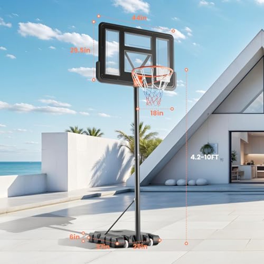 Outdoor adjustable basketball  - đánh giá và giá Kids Outdoor Basketball