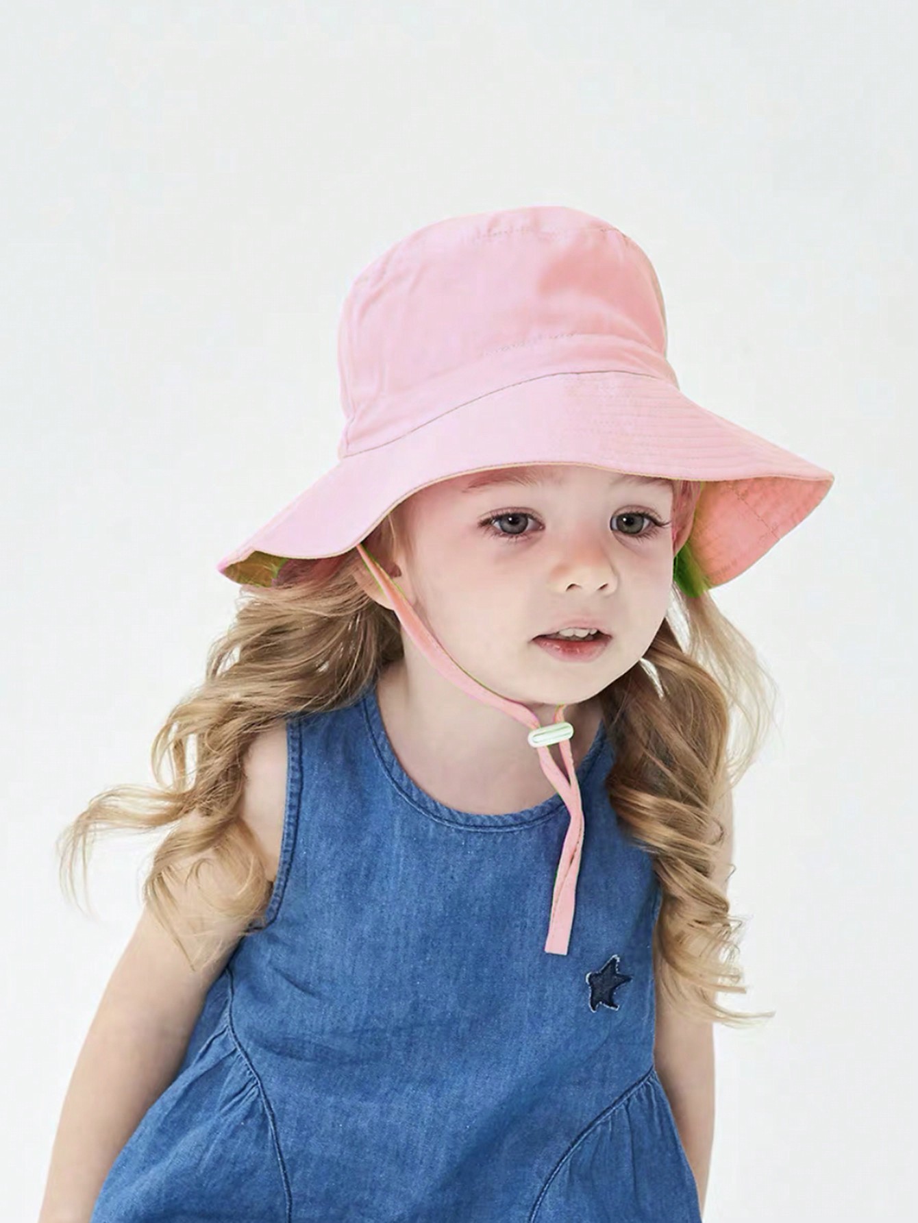 1pc Pink Flat Top Bucket Hat f - đánh giá và giá Kids Outdoor Hat