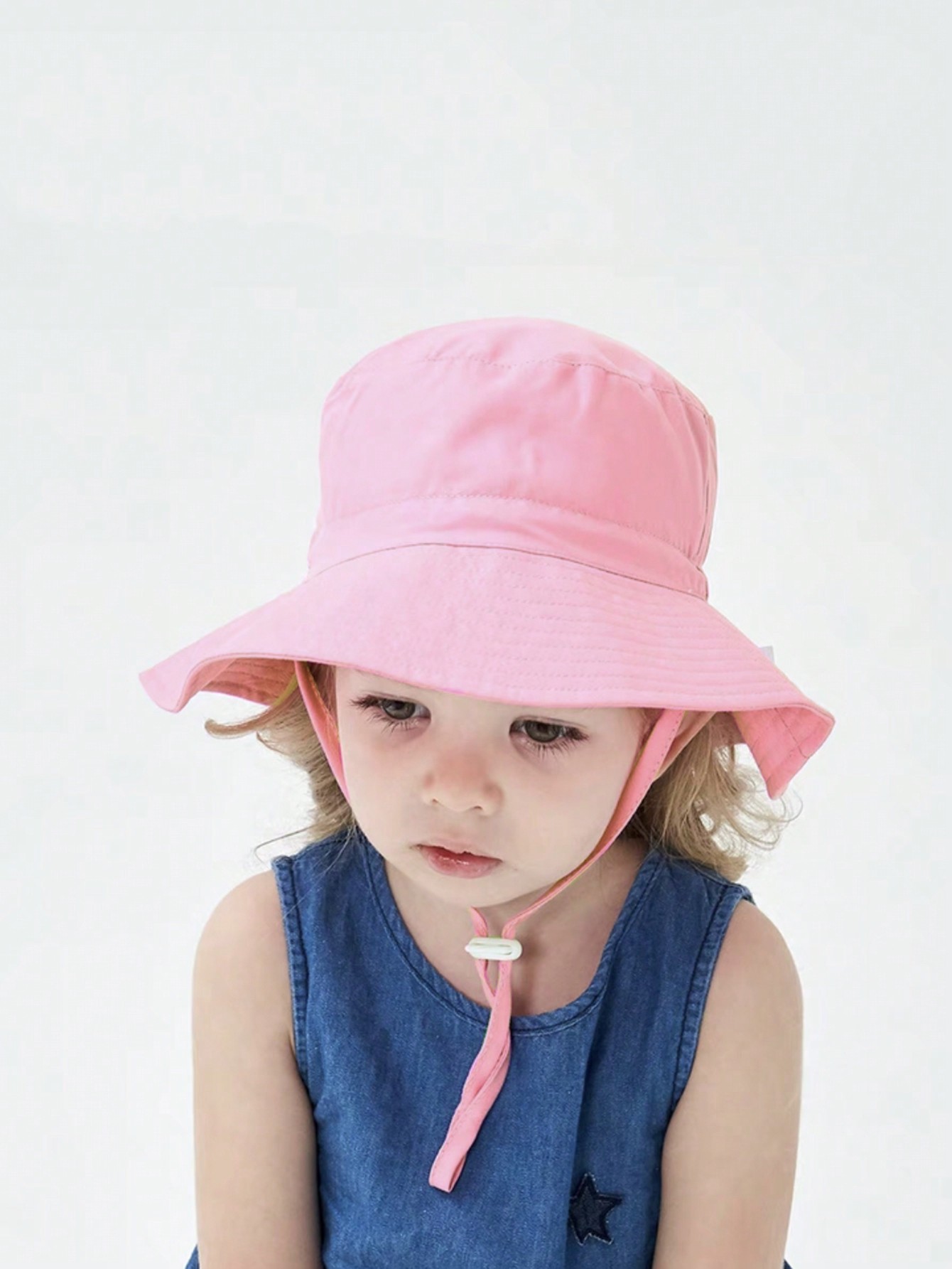 1pc Pink Flat Top Bucket Hat f - đánh giá và giá Kids Outdoor Hat