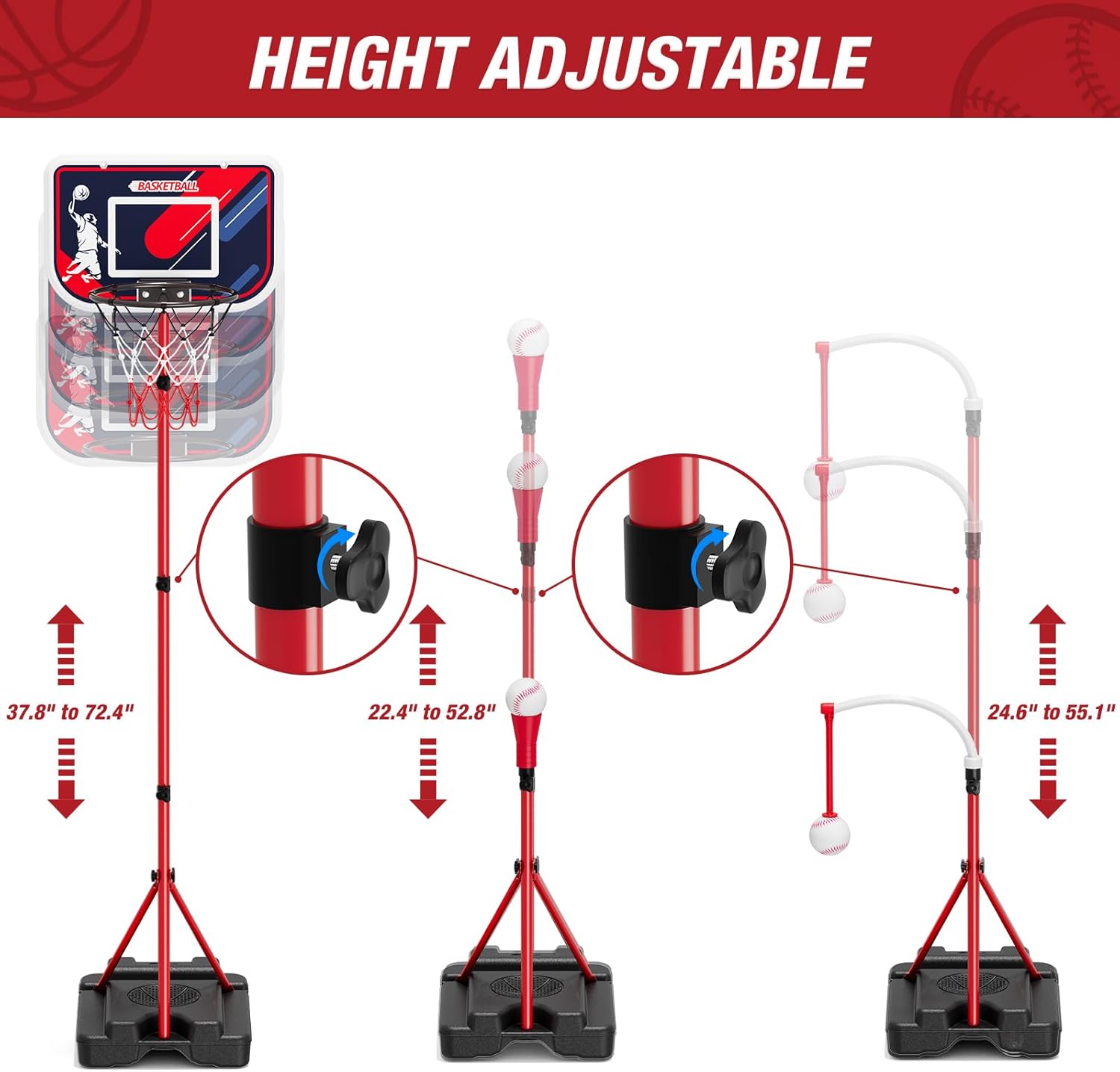 4-in-1 Kids Basketball Hoop &  - đánh giá và giá Kids Outdoor Basketball