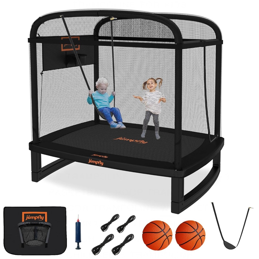 6FT Rectangle Toddler Trampoli - đánh giá và giá Kids Indoor Outdoor Trampoline