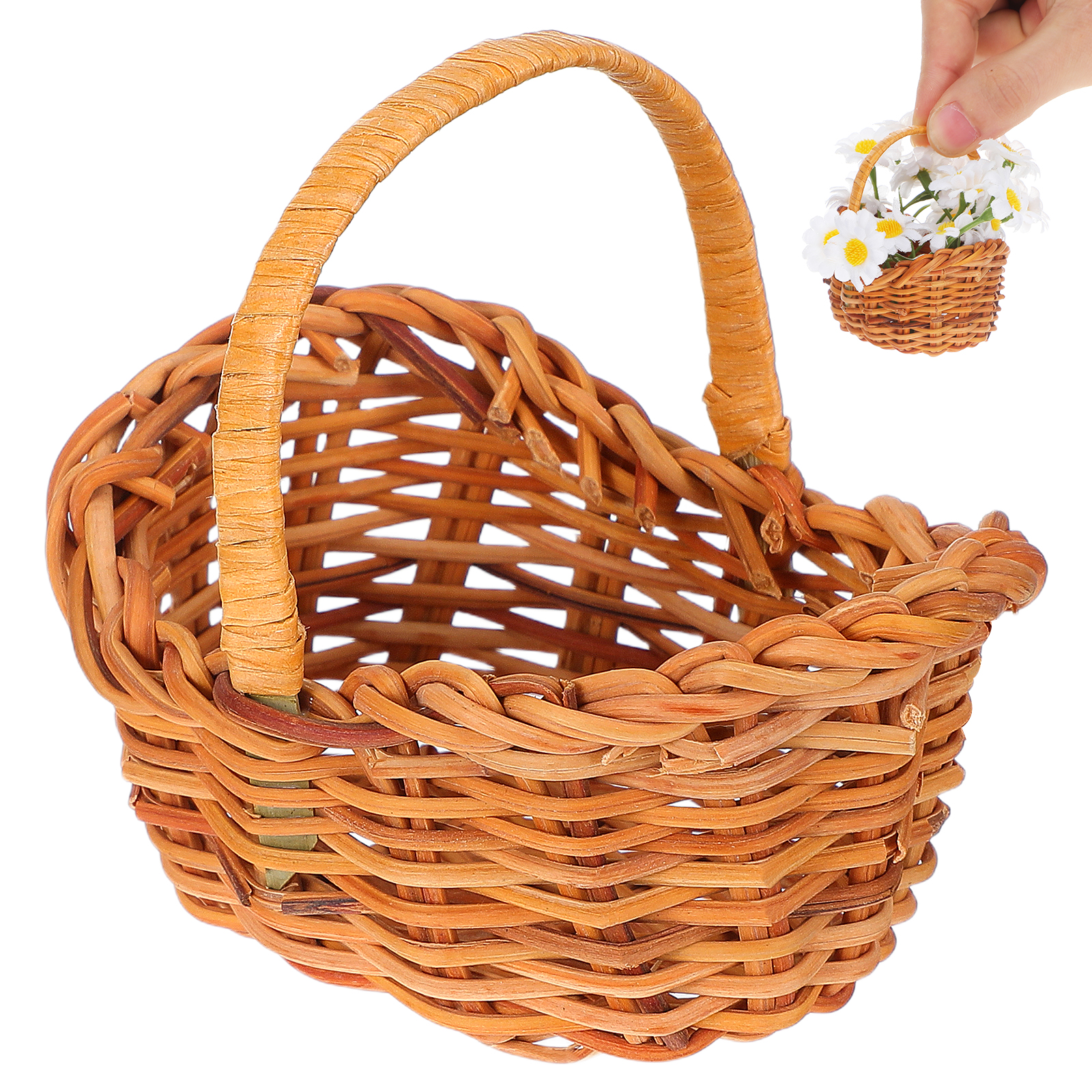 Mini Rattan Woven Flower Baske - đánh giá và giá Kids Outdoor Doll House