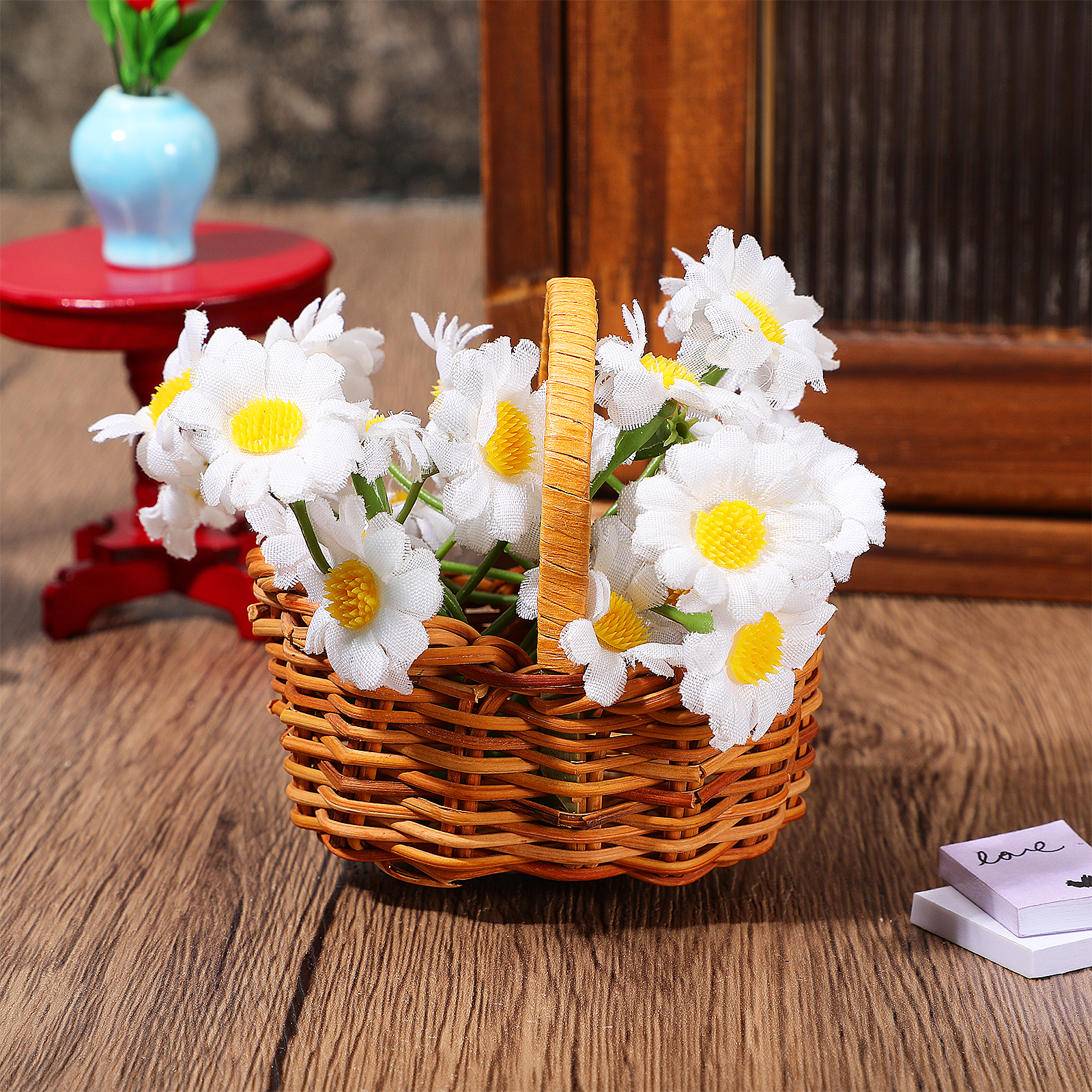 Mini Rattan Woven Flower Baske - đánh giá và giá Kids Outdoor Doll House