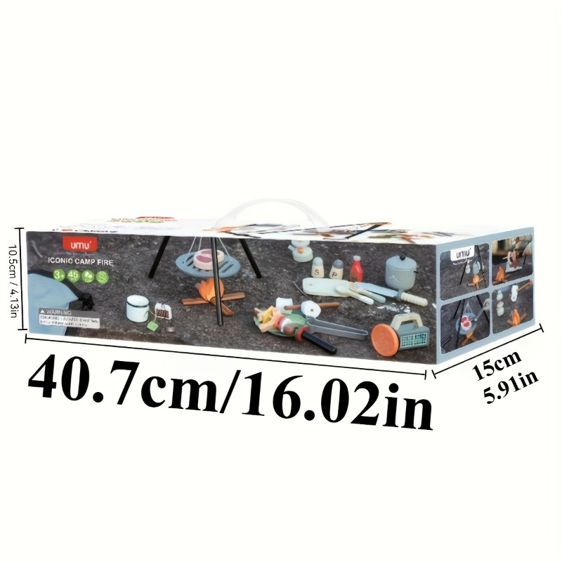 Kids Wooden Camping Toys Set w - đánh giá và giá Kids Outdoor Grill Set