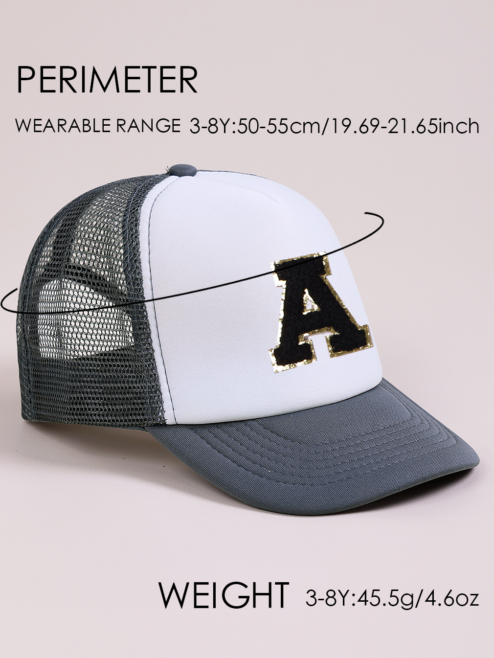 1pc Gray Hat With 26-Letter Pa - đánh giá và giá Kids Outdoor Hat