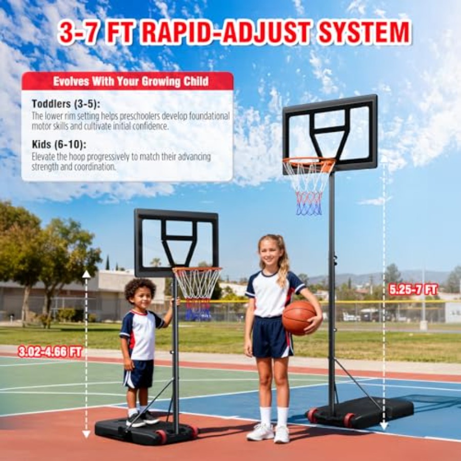 Outdoor kids basketball hoop,  - đánh giá và giá Kids Outdoor Basketball