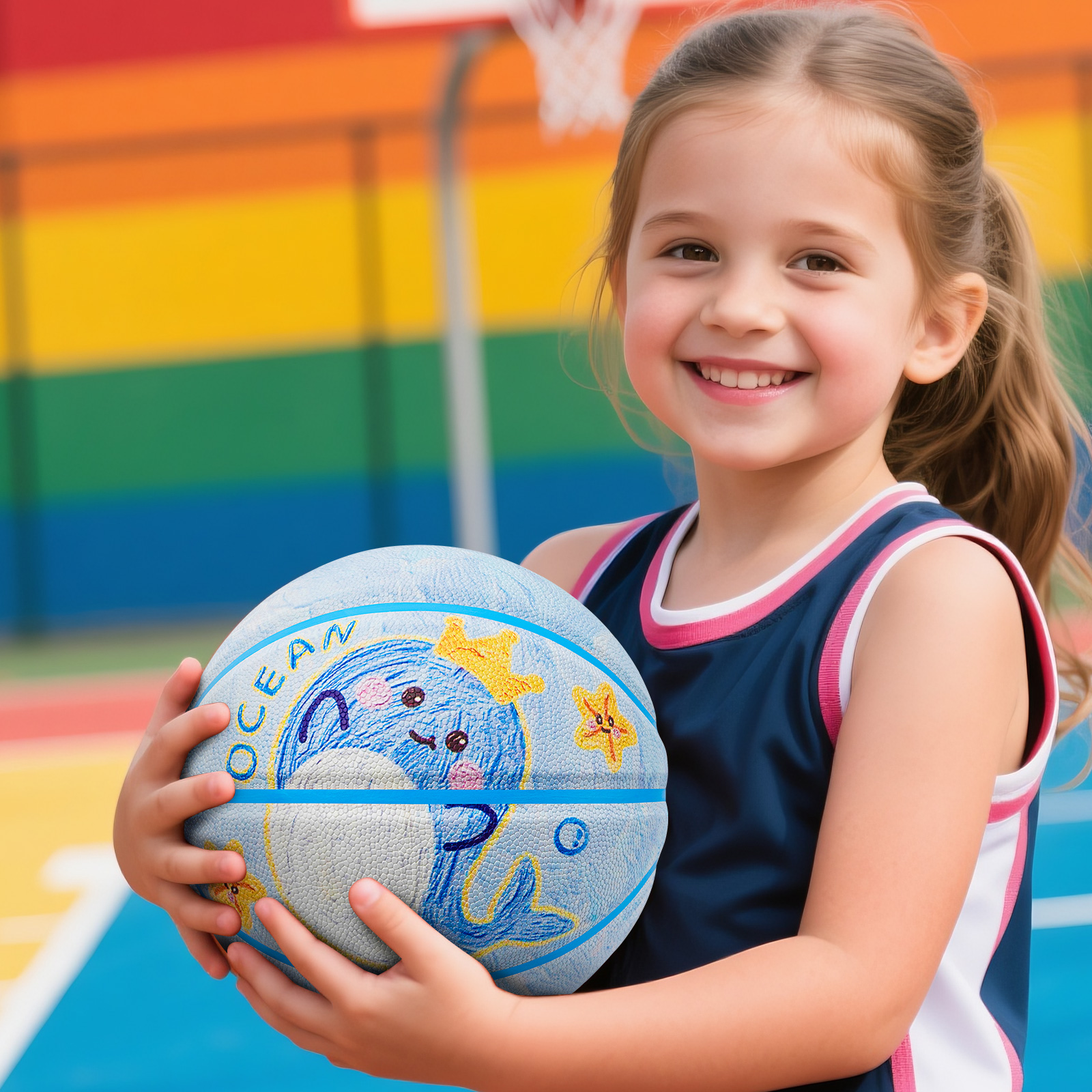 Kuangmi Whale Children's Baske - đánh giá và giá Kids Outdoor Basketball