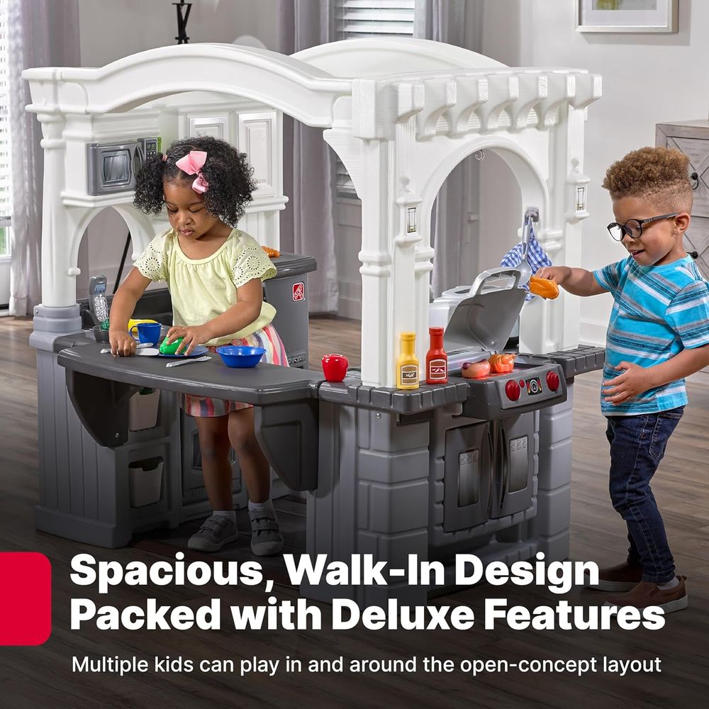 Step2 Grand Walk-in Kitchen &  - đánh giá và giá Kids Outdoor Grill Set