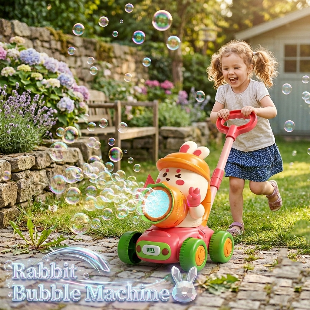 Turnip Rabbit Bubble Lawn Mowe - đánh giá và giá Kids Outdoor Lawn Mower