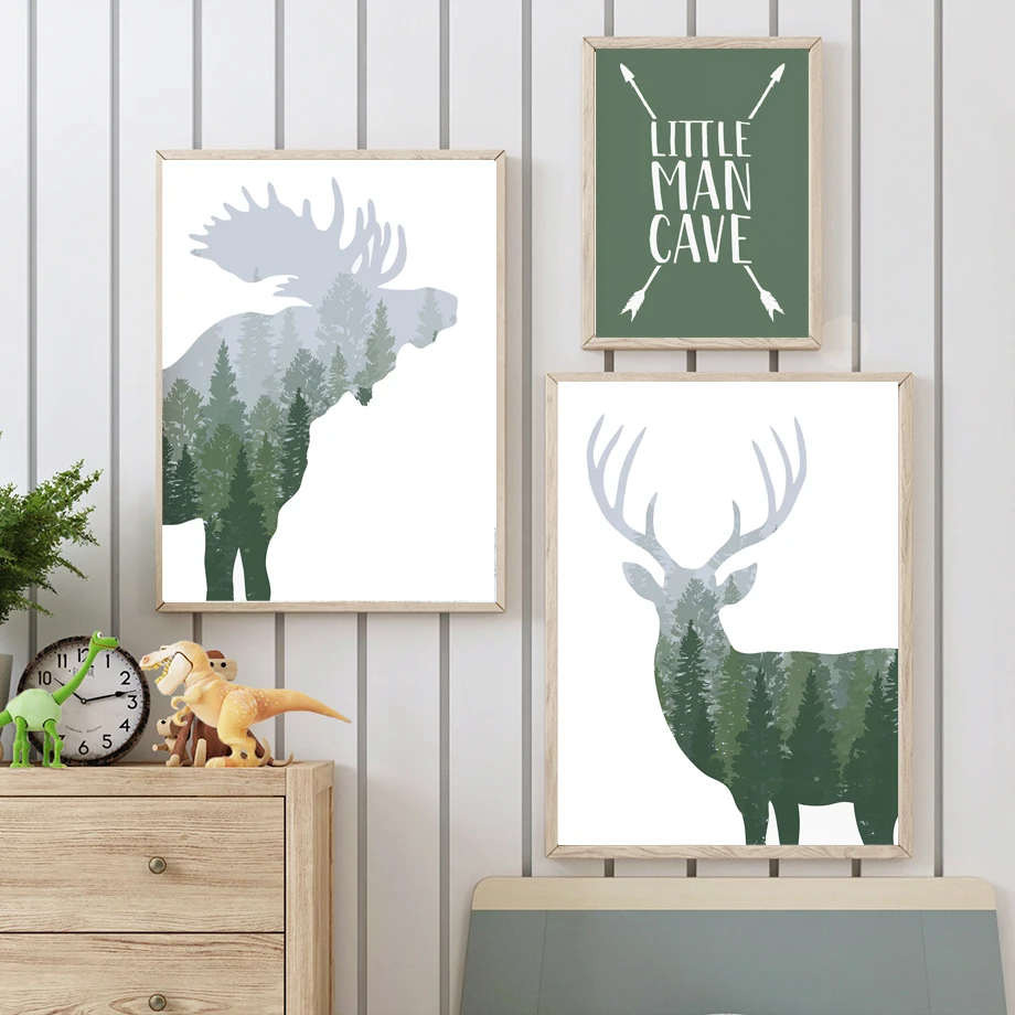 Green Woodland Deer Bear Moose - đánh giá và giá Kids Outdoor Quotes