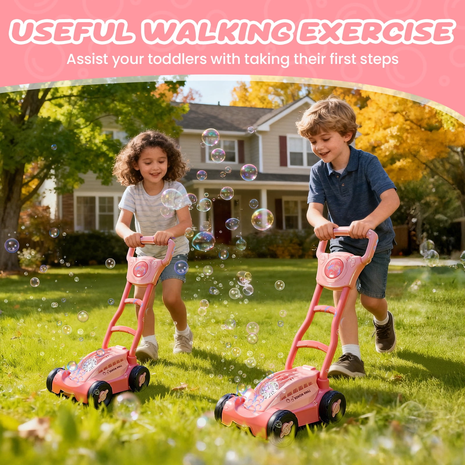 Bubble Lawn Mower,Kids Push Bu - đánh giá và giá Kids Outdoor Lawn Mower