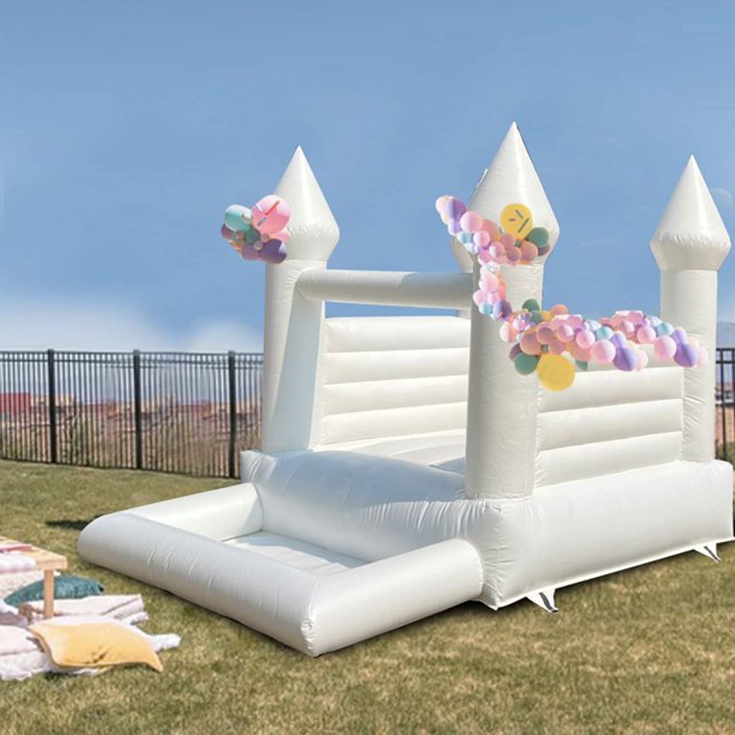 Commercial Durable White Weddi - đánh giá và giá Kids Indoor Outdoor Trampoline