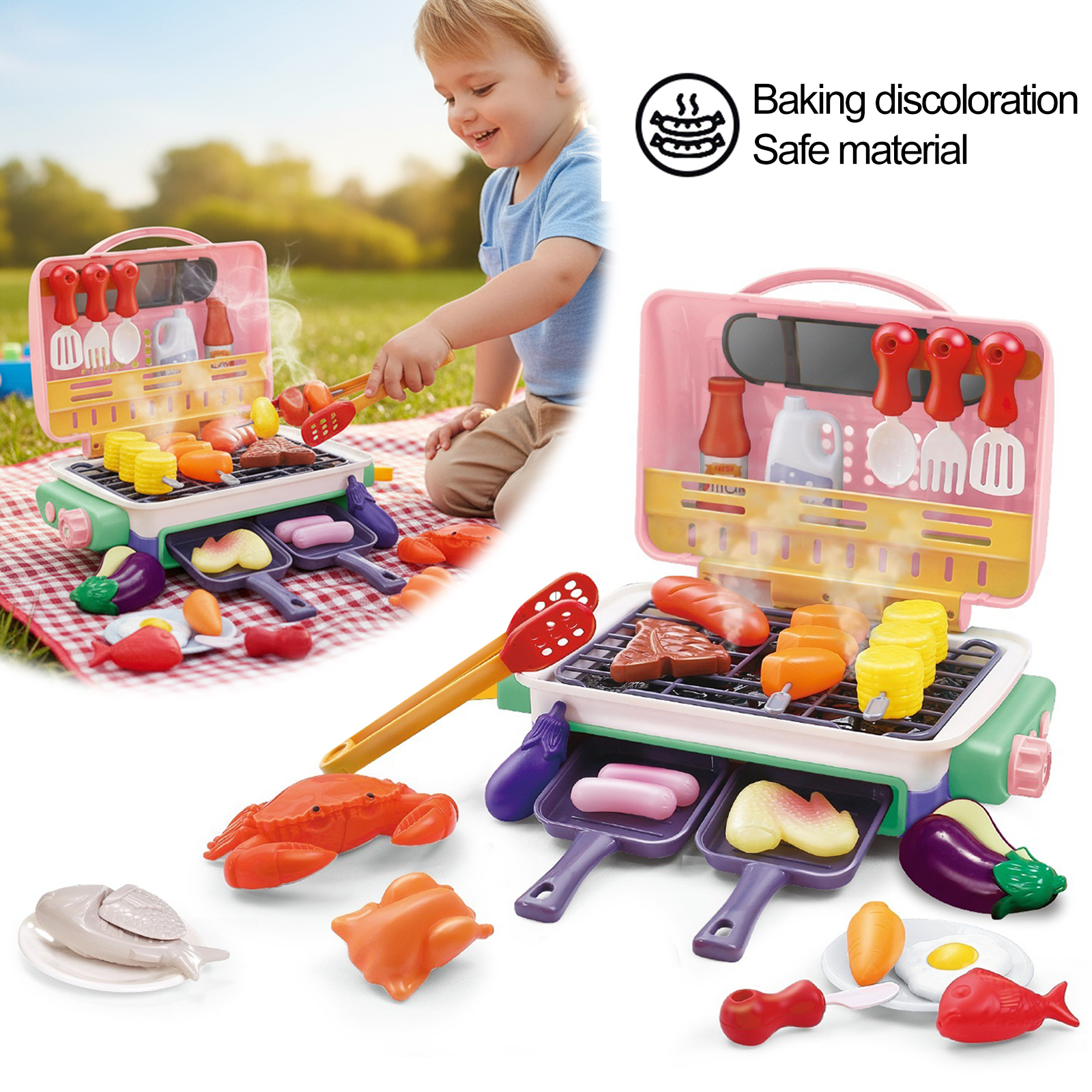 Kids Simulated Barbecue Set wi - đánh giá và giá Kids Outdoor Grill Set