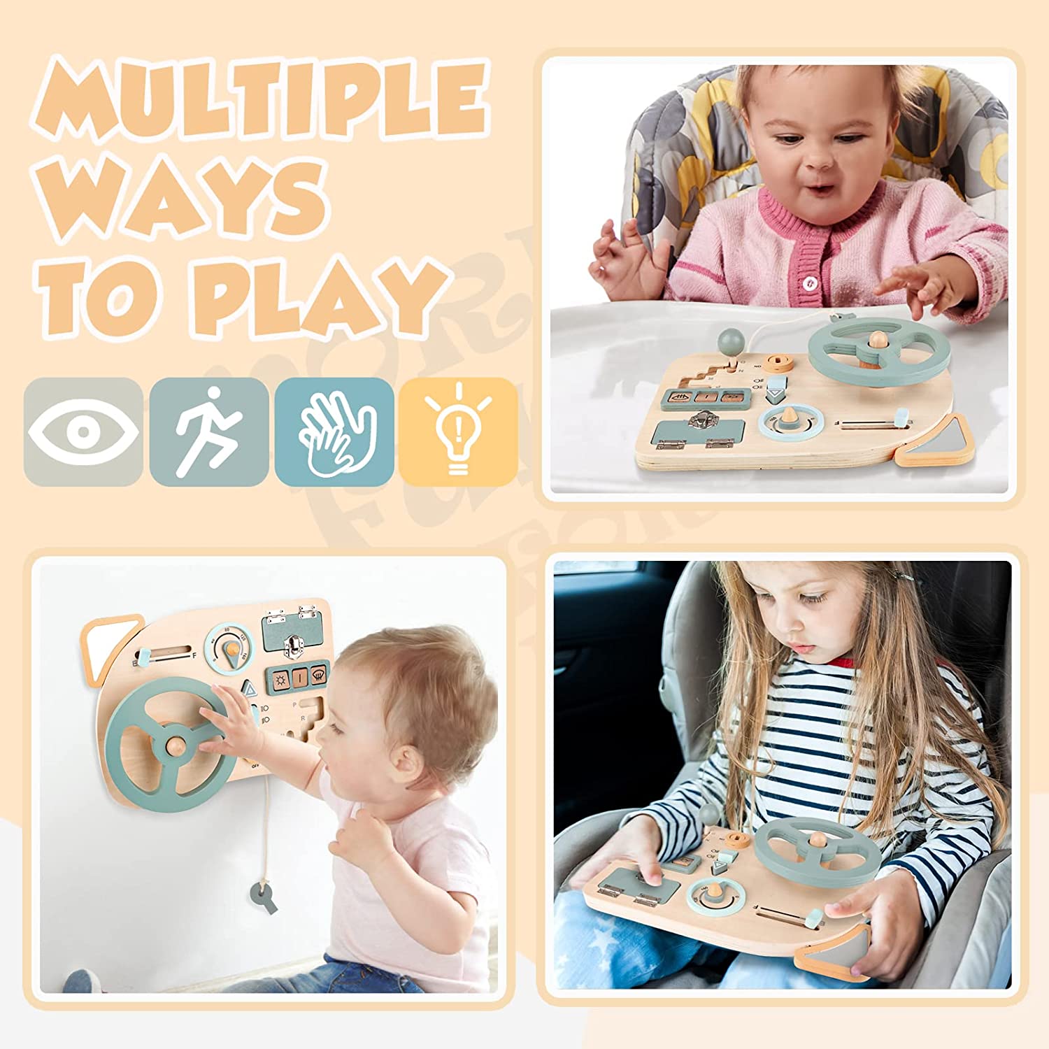 Montessori Toy Steering Wheel  - đánh giá và giá Kids Outdoor Adventure Kit