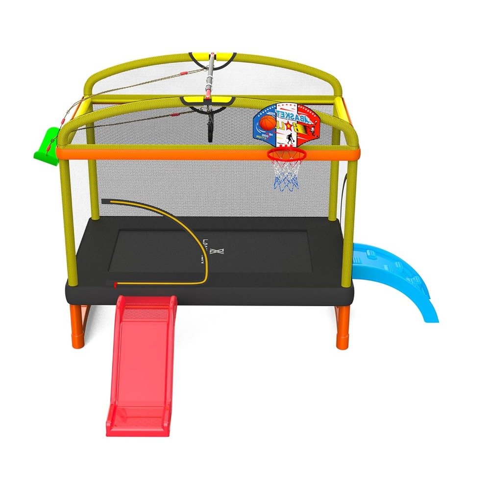 6.5Ft 7-in-1 Rectangle Trampol - đánh giá và giá Kids Indoor Outdoor Trampoline