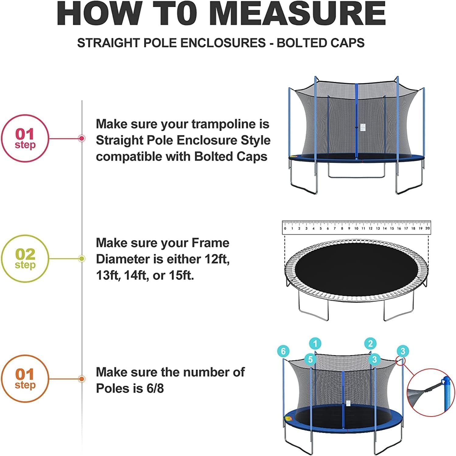 Trampoline safe net  6FT/8FT/1 - đánh giá và giá Kids Indoor Outdoor Trampoline