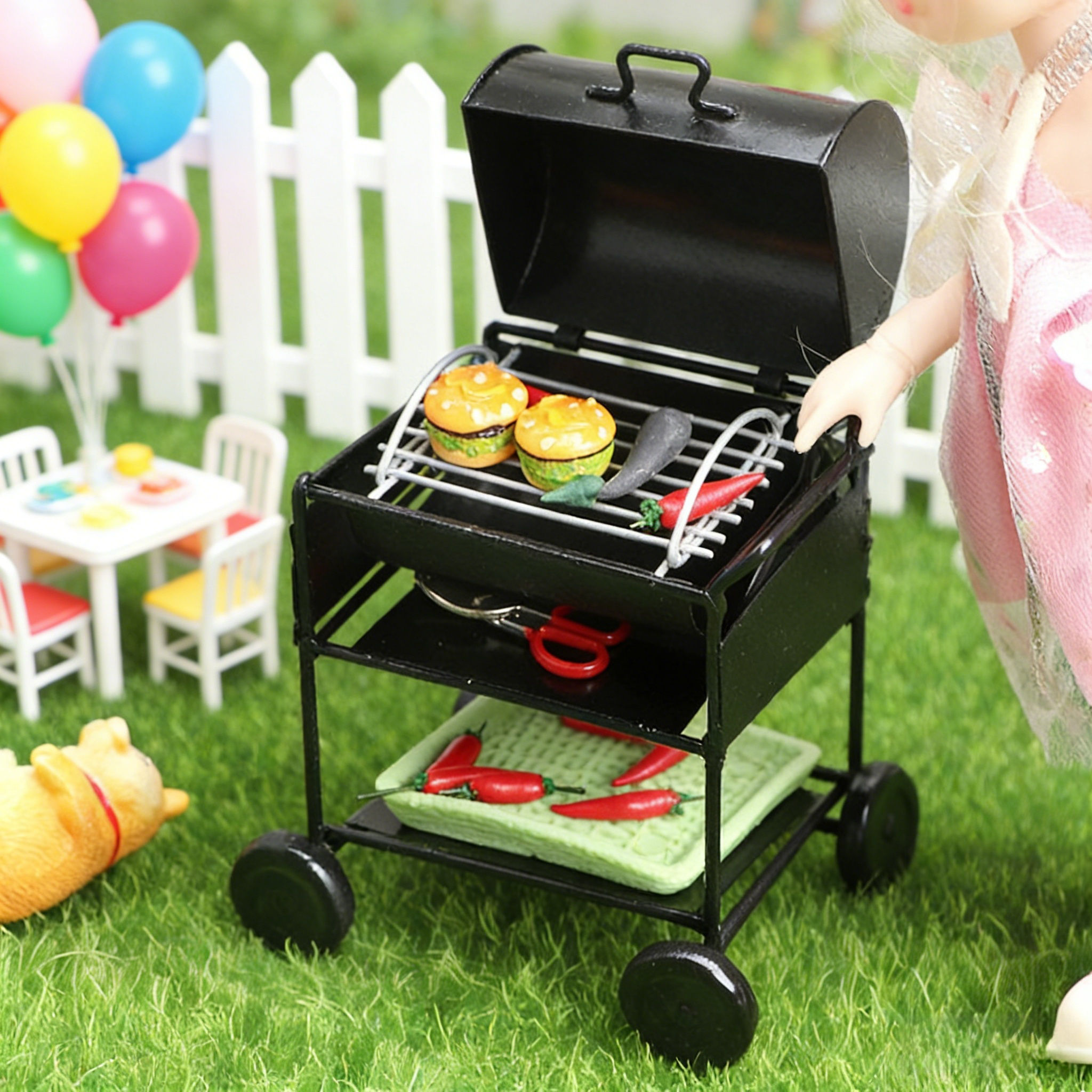 1:12 Dollhouse Miniature Furni - đánh giá và giá Kids Outdoor Grill Set