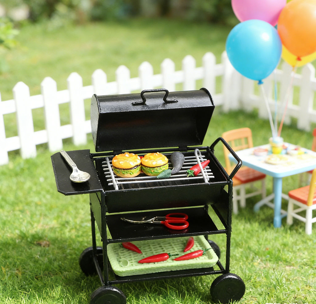 1:12 Dollhouse Miniature Furni - đánh giá và giá Kids Outdoor Grill Set