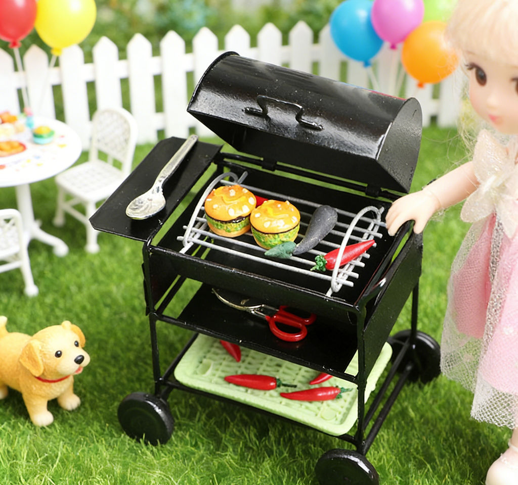 1:12 Dollhouse Miniature Furni - đánh giá và giá Kids Outdoor Grill Set